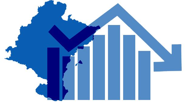 Datos diarios sobre la incidencia del coronavirus en Navarra. Imagen: eitb.eus