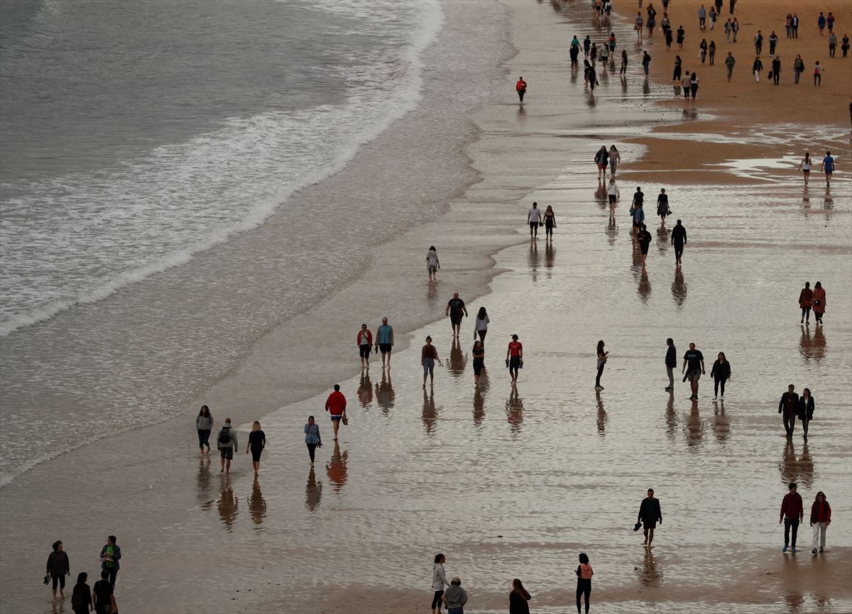 La playa de la Concha en San Sebastián.