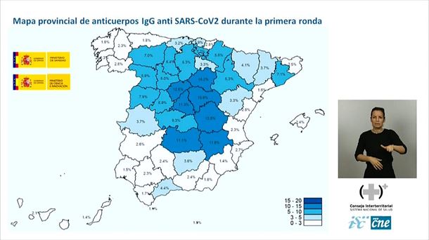 Osasun Ministerioaren seroprebalentzia ikerketaren grafikoa / EiTB