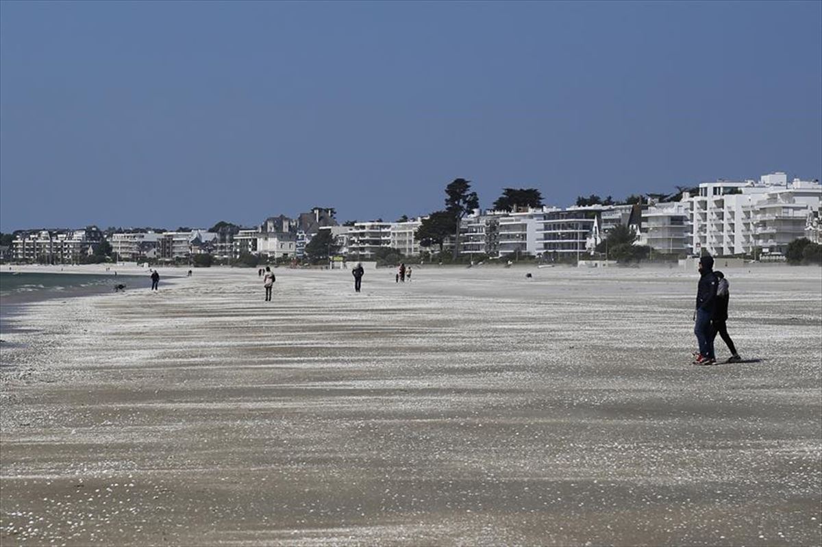 Imagen de una playa del oeste de Francia