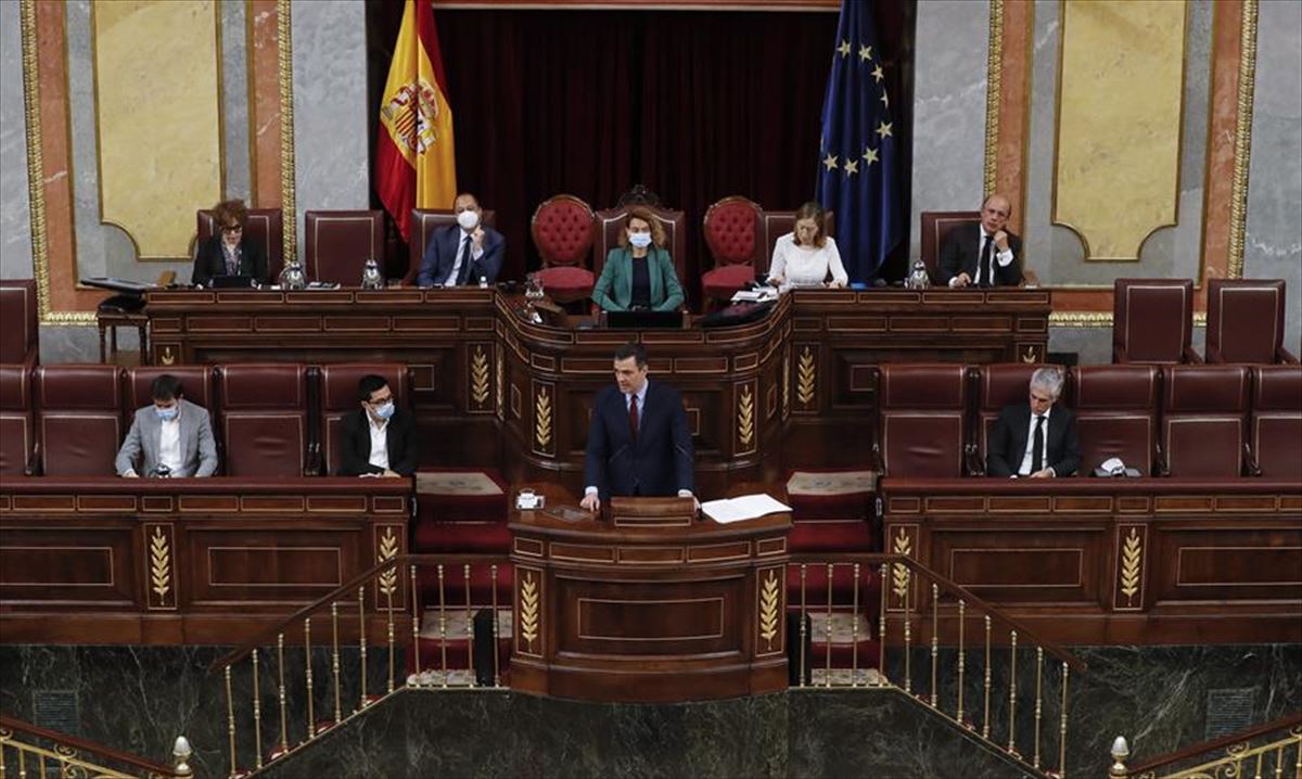 Sánchez en el Congreso de los Diputados. Foto: Efe