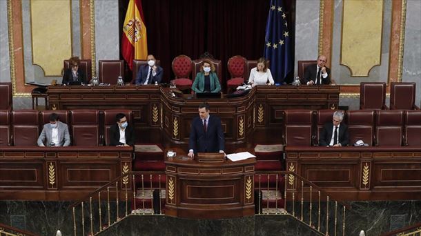 Sánchez en el Congreso de los Diputados. Foto: Efe