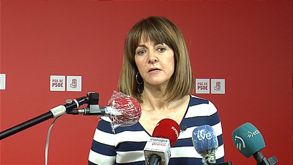 Idoia Mendia, secretaria general del PSE-EE y candidata a Lehendakari