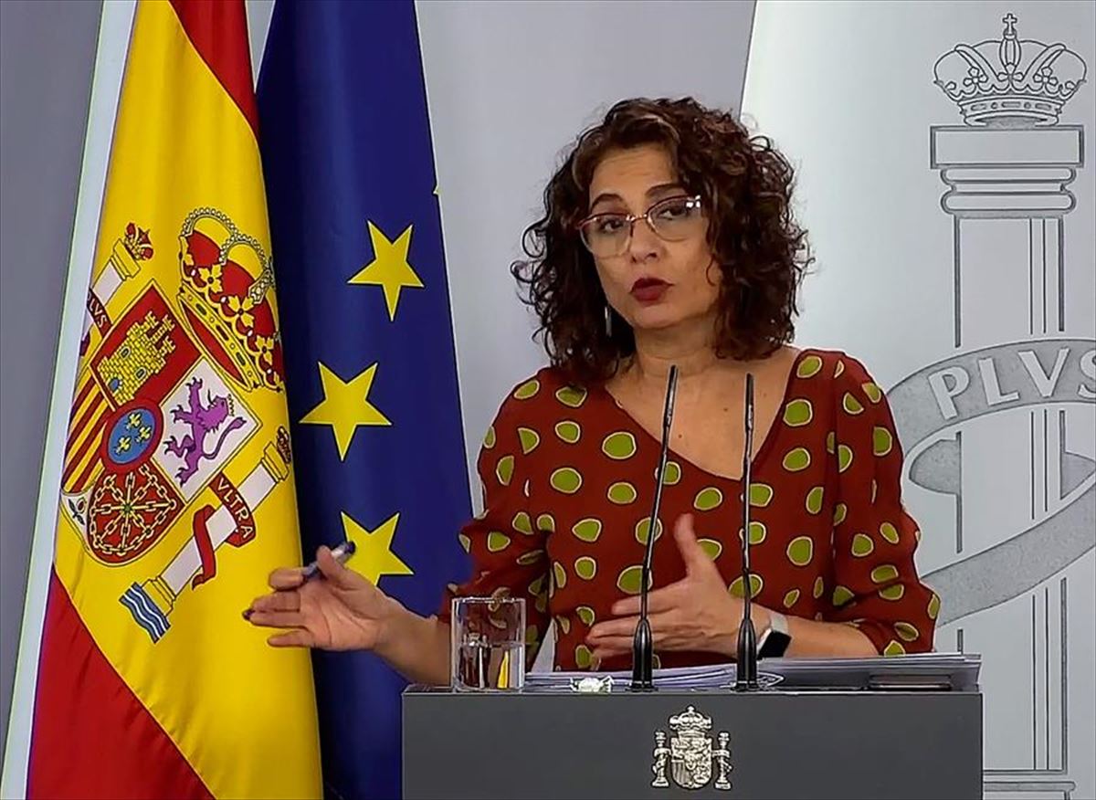 La portavoz del Gobierno español, María Jesús Montero.