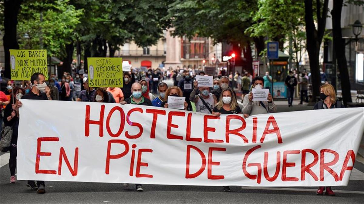 La manifestación ha recorrido la Gran Vía de Bilbao