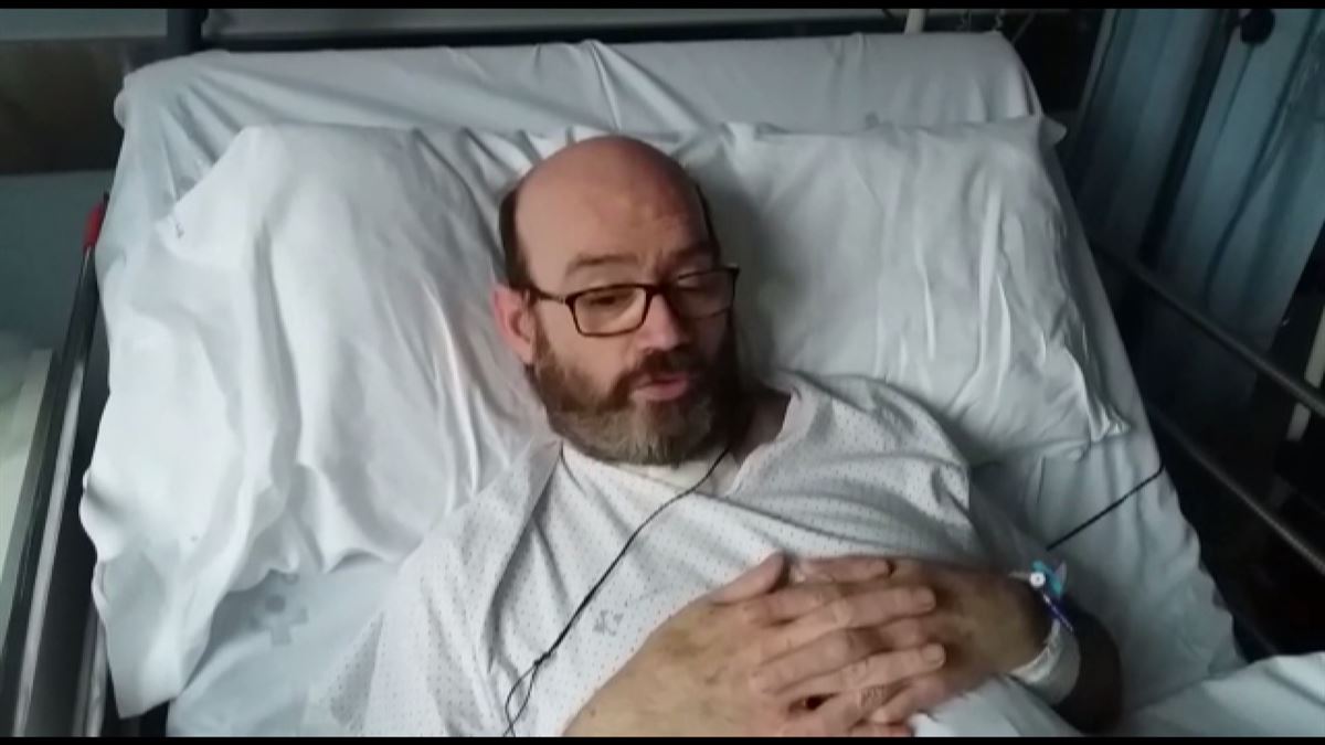 Manuel Prieto, aún en el hospital.