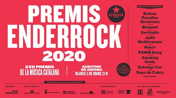 Premis Enderrock 2020 de la música catalana, nuevos discos de soul