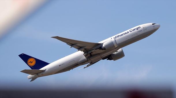 Un avión de la compañía Lufthansa.