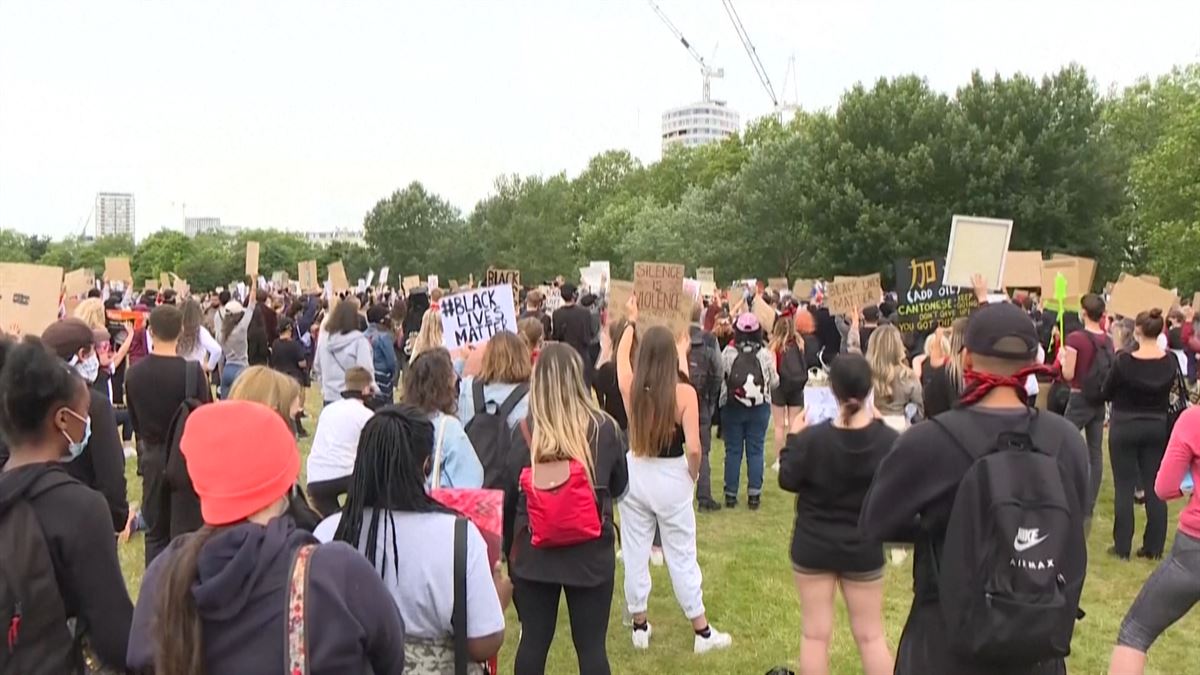 Protesta Londresen / EiTB