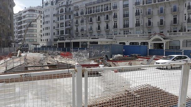 Obras del metro en Donostia-San Sebastián. Foto: Efe