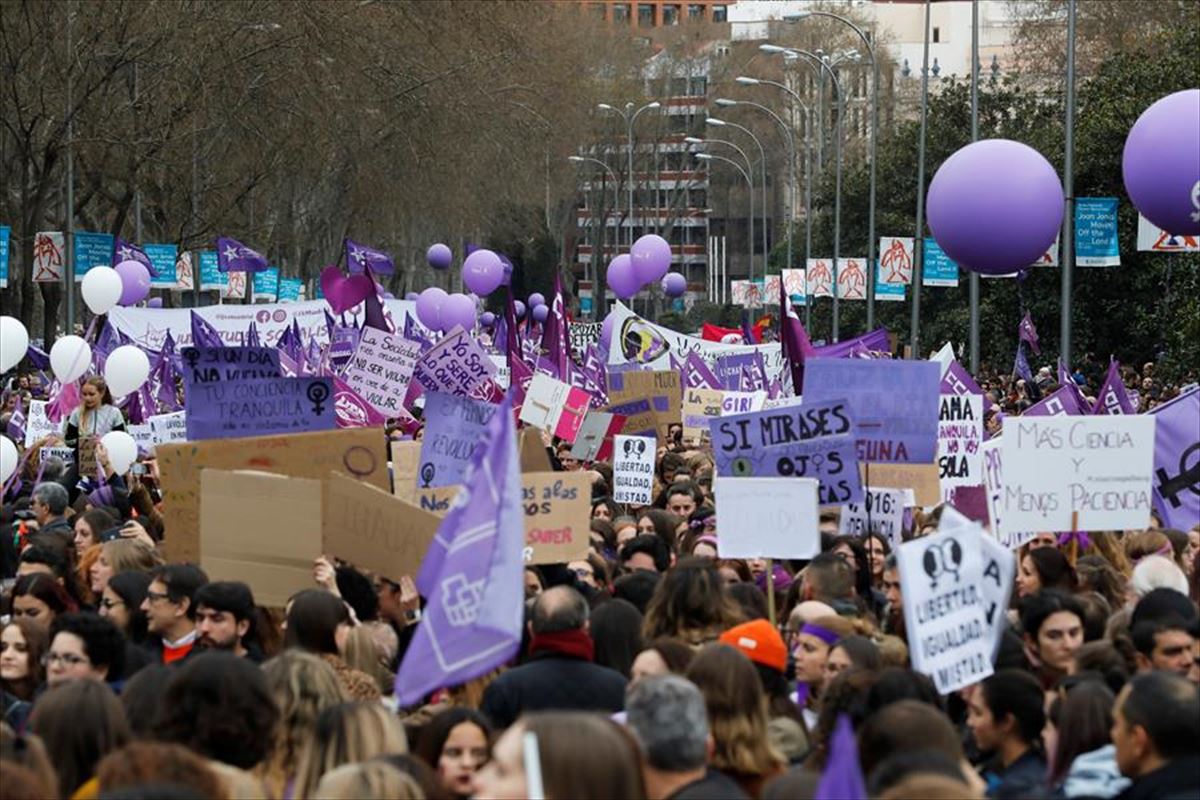 M8ko manifestazioa Madrilen.