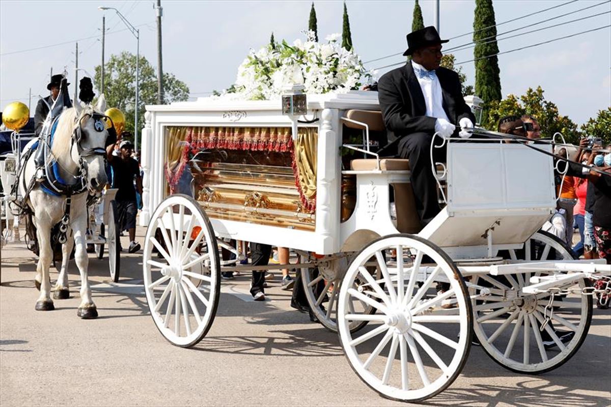 Funeral en honor de George Floyd en Houston (Texas). 