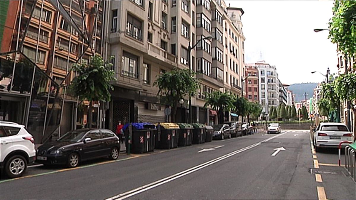 Alameda Recalde (Bilbao). Imagen obtenida de un vídeo de EiTB.