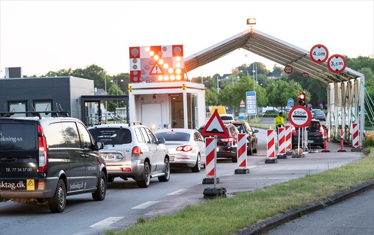 Frontera entre Alemania y Dinamarca, esta mañana