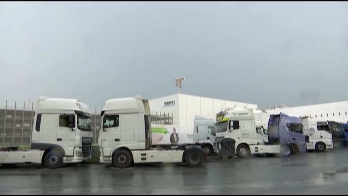 Brote de coronavirus en Alemania. Imagen obtenida de un vídeo de ETB.