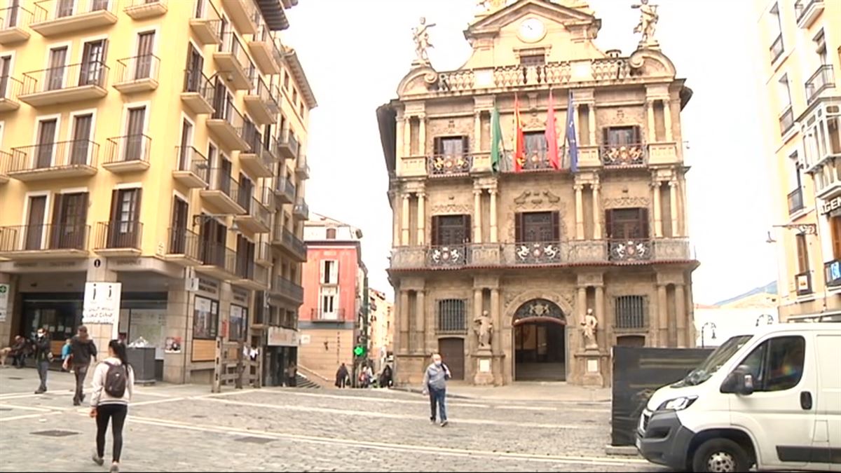 Pamplona. Imagen obtenida de un vídeo de ETB.