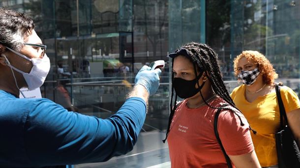 Toma de temperatura en Nueva York