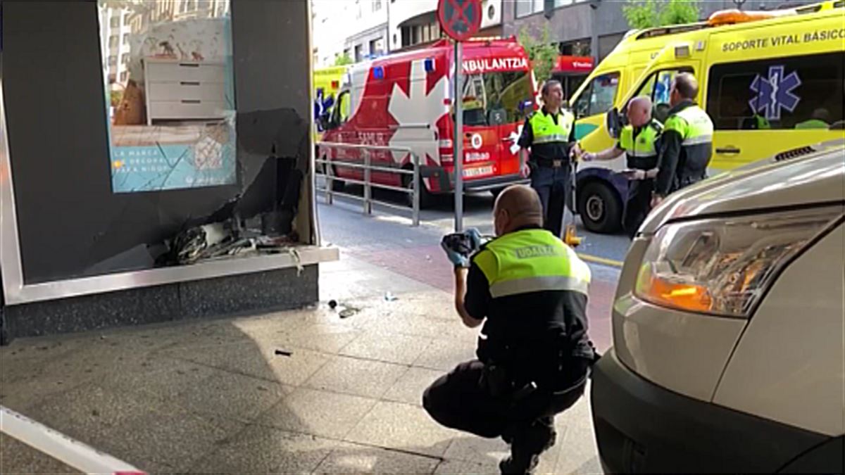 Accidente en Bilbao. Foto: Efe