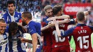 Alavés y Osasuna se juegan hoy media permanencia