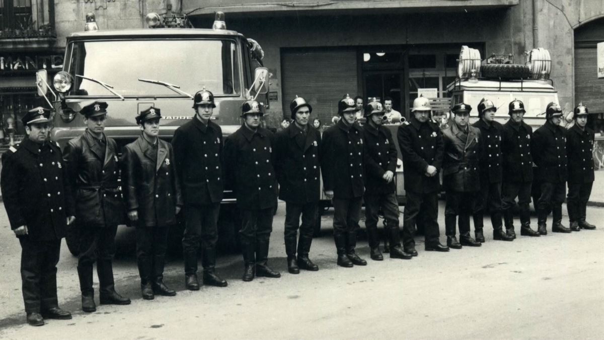 Bomberos de Bizkaia. Imagen obtenida de un vídeo de ETB.