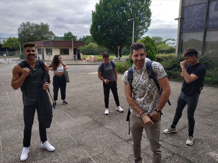 Finalistas, antes de la final de "El Conqui"