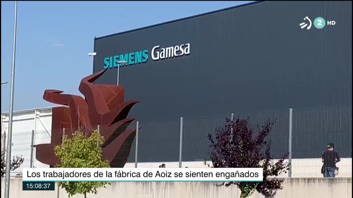 Siemens Gamesa de Aioz. Imagen obtenida de un vídeo de ETB.