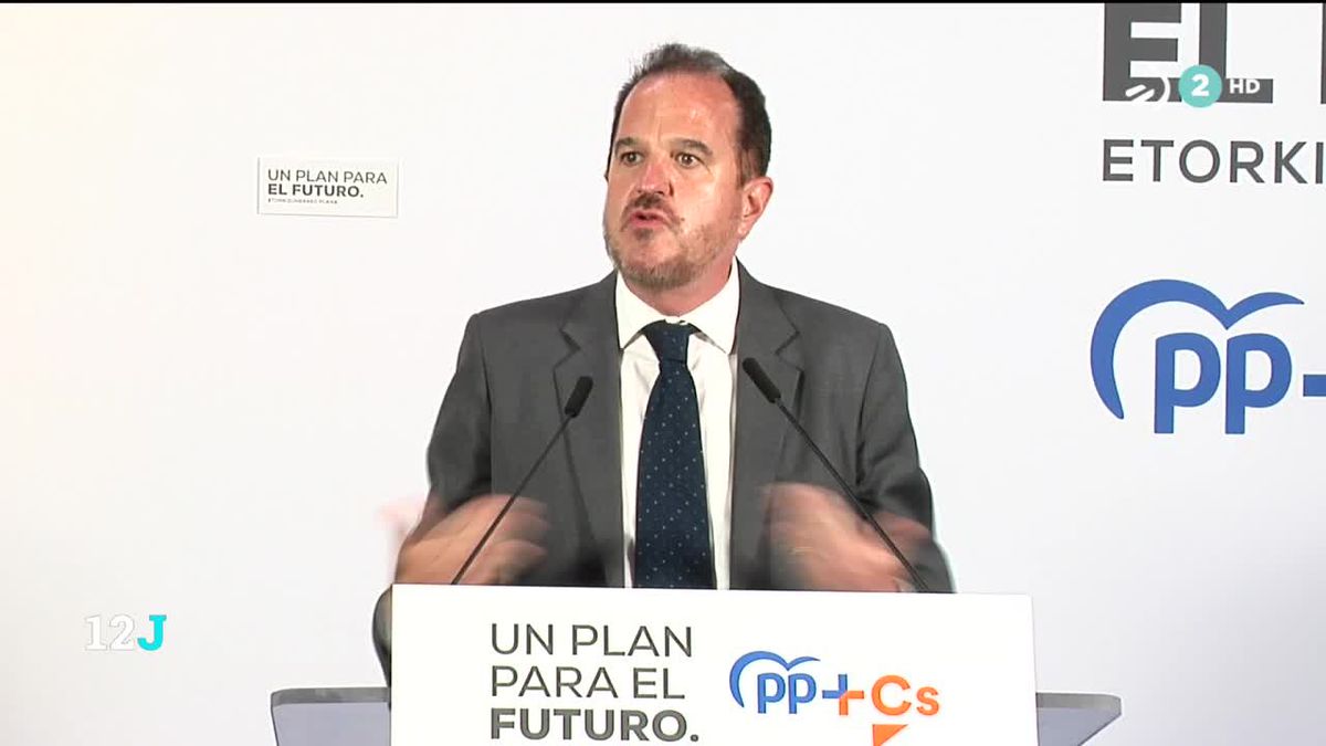 Carlos Iturgaiz. Imagen obtenida de un vídeo de ETB