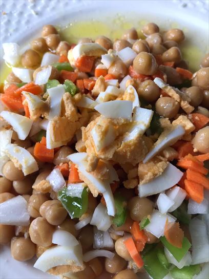 ensalada de garbanzos