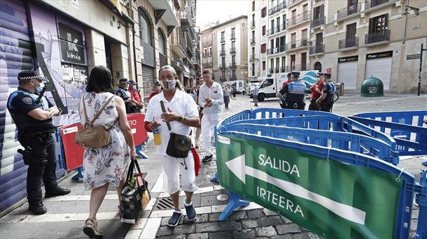 La Policía controlará el afor de las calles de Pamplona.