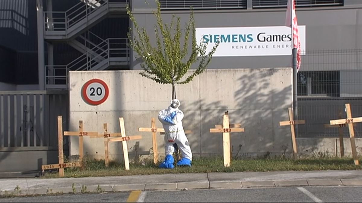 La planta de Siemens Gamesa en Aoiz. Imagen: EITB.