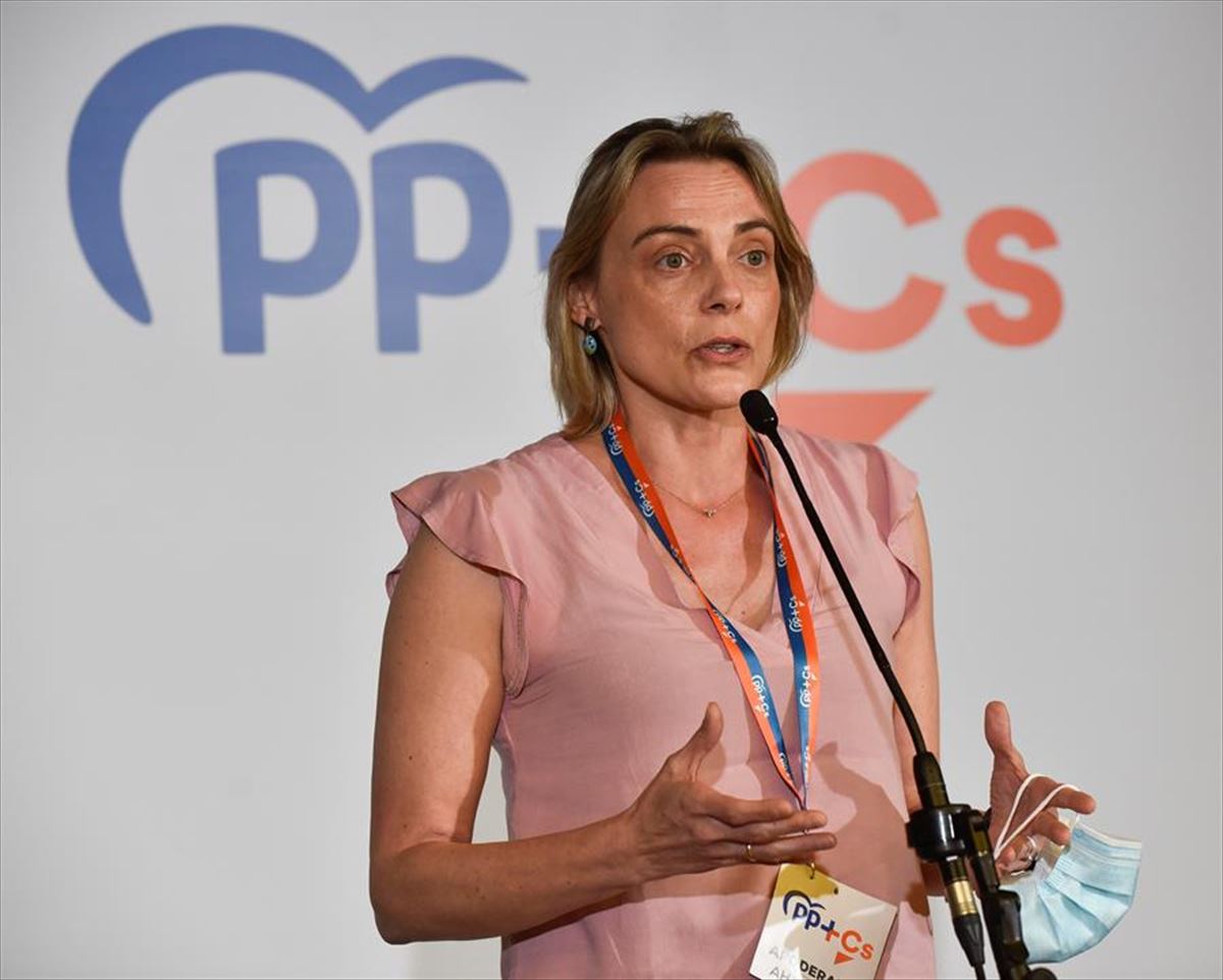 La presidenta del PP de Bizkaia, Raquel González. Foto de archivo: EFE