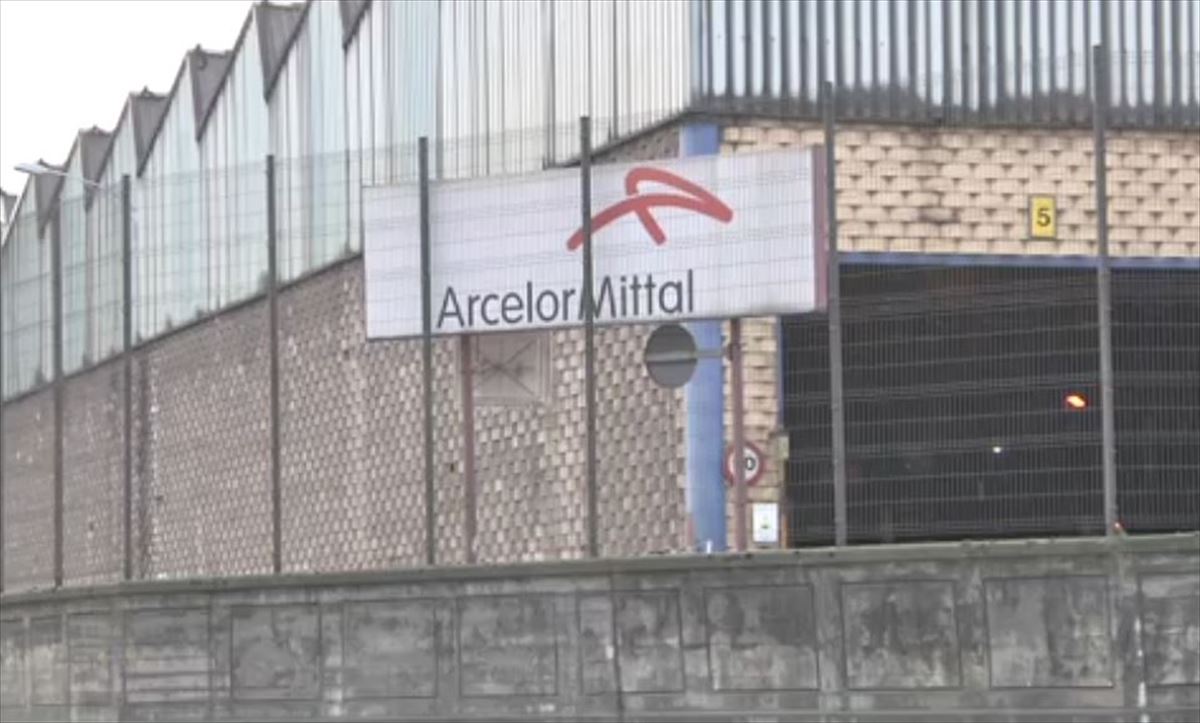 La fábrica de ArcelorMittal en Olaberria. Imagen obtenida de un vídeo de ETB