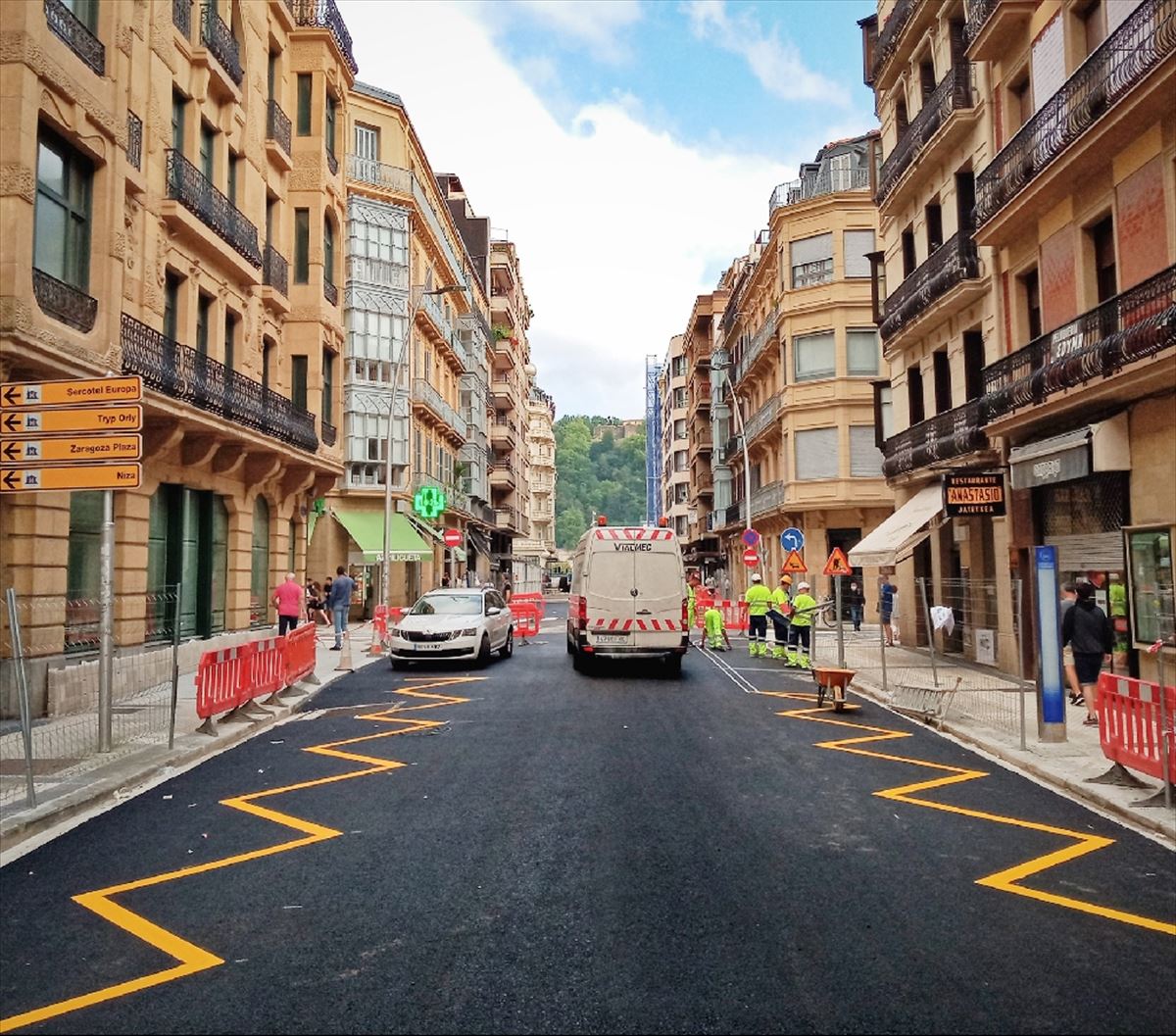 Apertura de la calle Easo. Imagen: Ayuntamiento de San Sebastián.