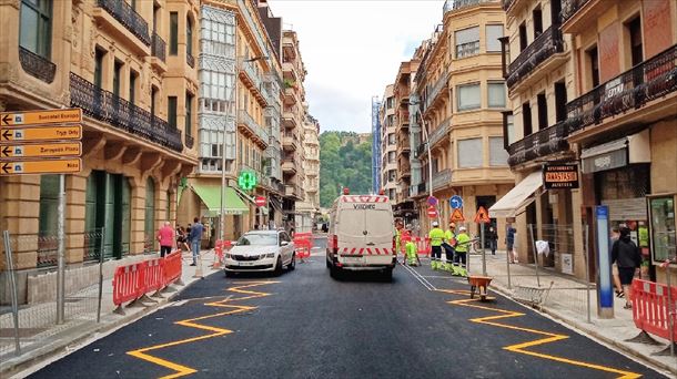 Apertura de la calle Easo. Imagen: Ayuntamiento de San Sebastián.