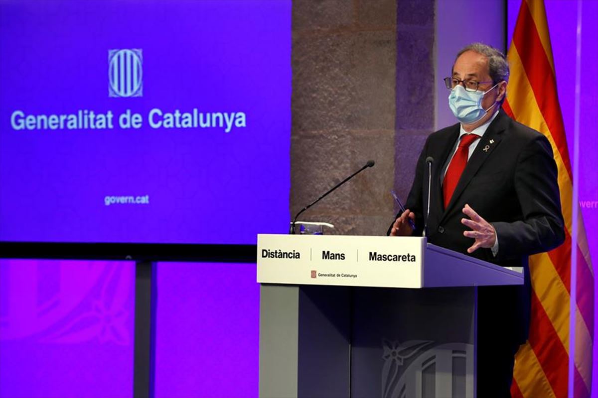 El president de la Generalitat, Quim Torra, este lunes