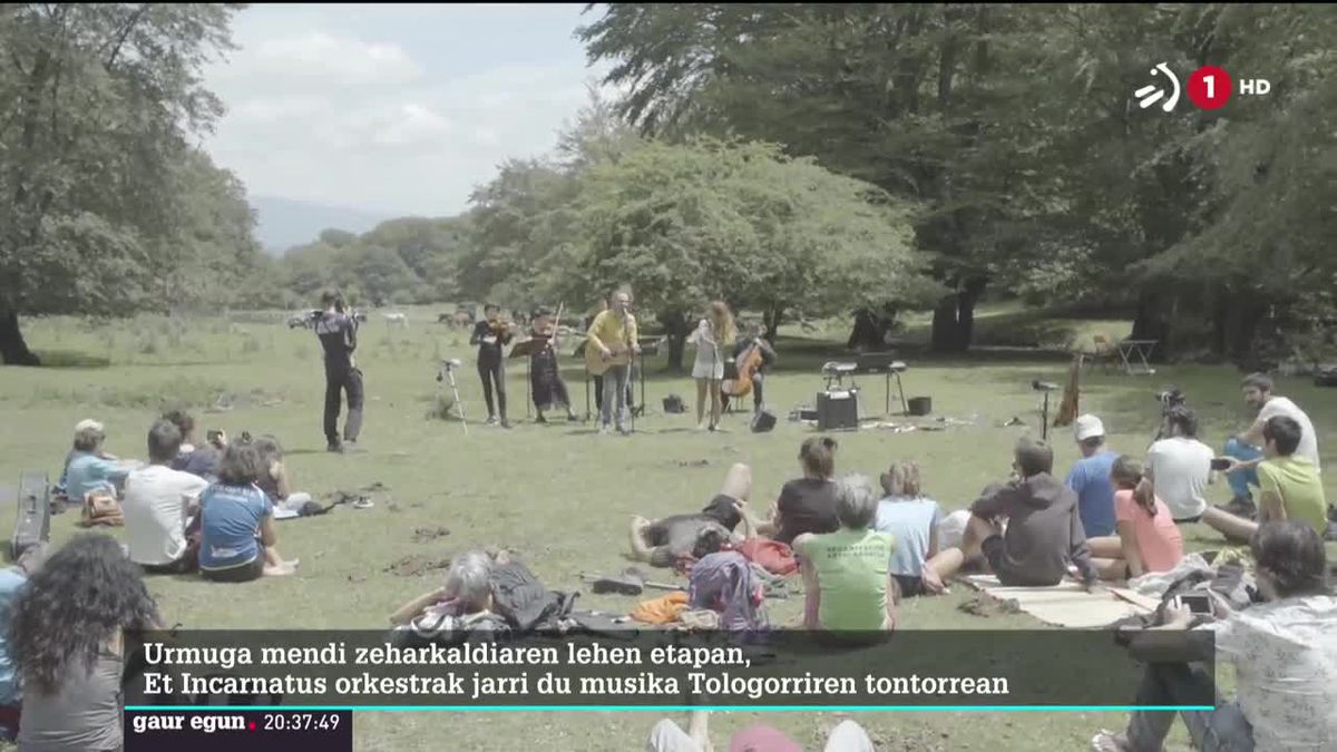 Et Incarnatusek eman du lehen kontzertua, Tologorrin. Irudia EiTBko bideo batetik hartu da.