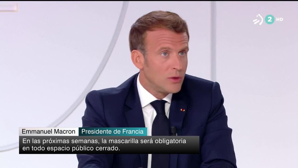 La mascarilla será obligatoria en Francia a partir del 1 de agosto. Imagen de un video de EiTB.