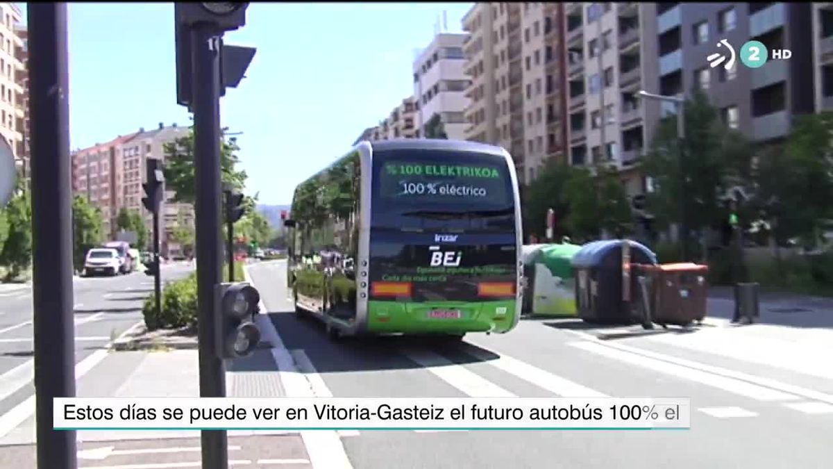 Los autobuses se empezarán a utilizar en 2021. Imagen tomada de un video de EiTB