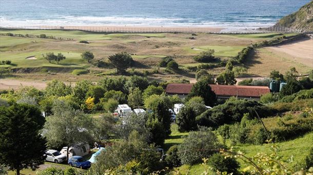 Imagen del camping Talai Mendi de Zarautz.