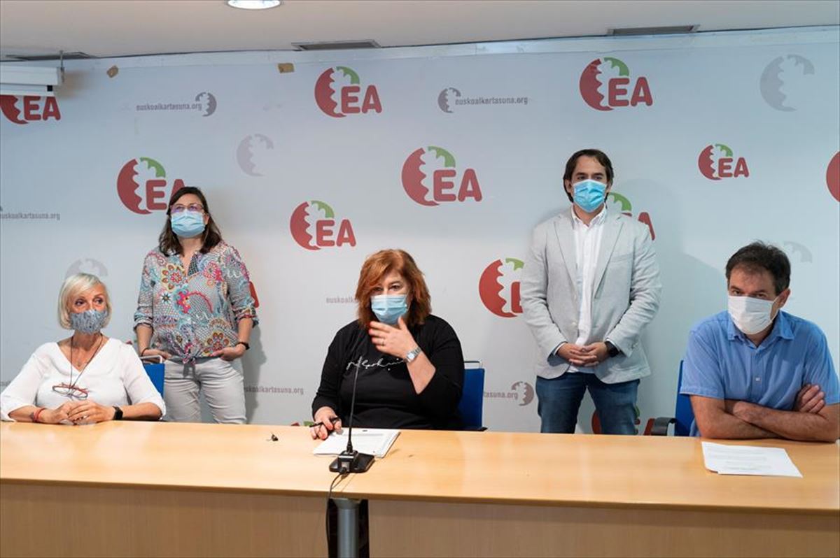 La secretaria general de EA, Eba Blanco. Foto: Efe