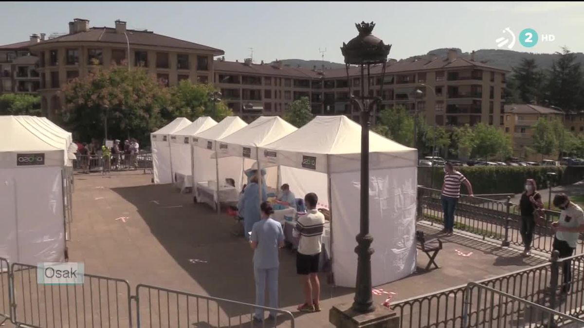 La situación en los Hospitales es mucho mejor que meses atras. Imagen tomada de un video de EiTB.