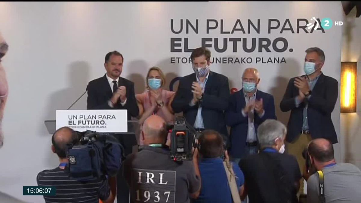Luis Gordillo será parlamentario. Imagen obtenida de un vídeo de ETB.