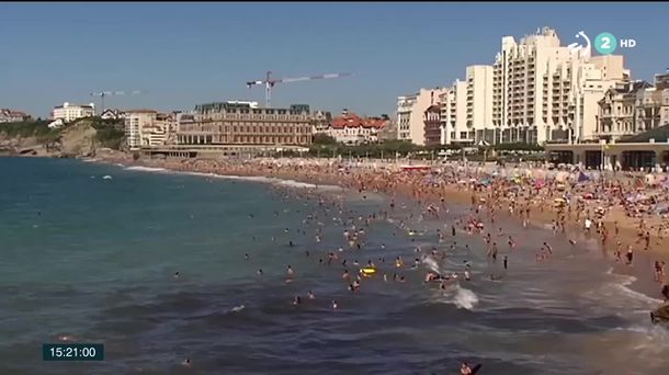 Playa de Biarritz. Imagen: EiTB.