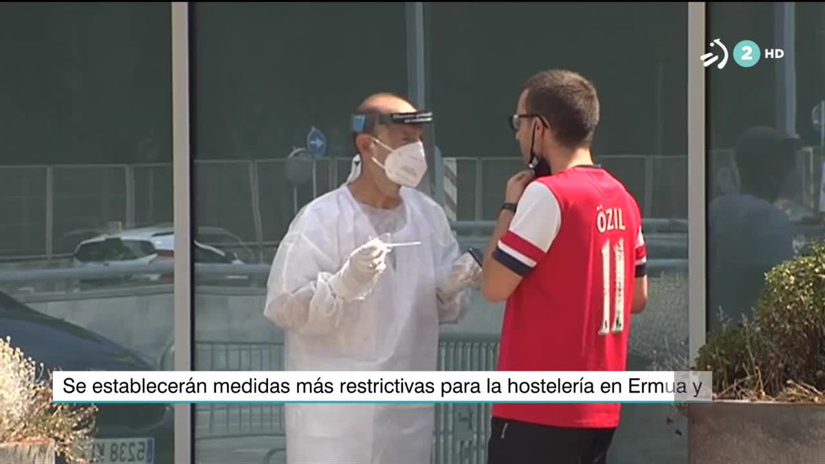 La mayoría de positivos se han detectado en Ermua y Bergara. Imagen tomada de un video de EiTB.