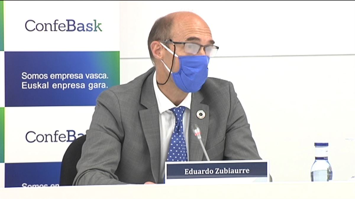 Eduardo Zubiaurre, presidente de ConfeBask. Imagen: EiTB.