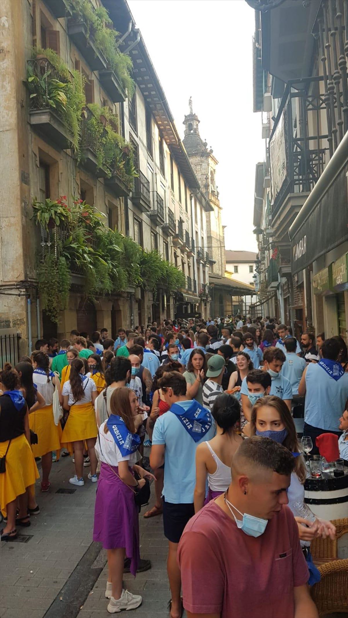 Calles de Ordizia el pasado fin de semana. Imagen: EiTB.