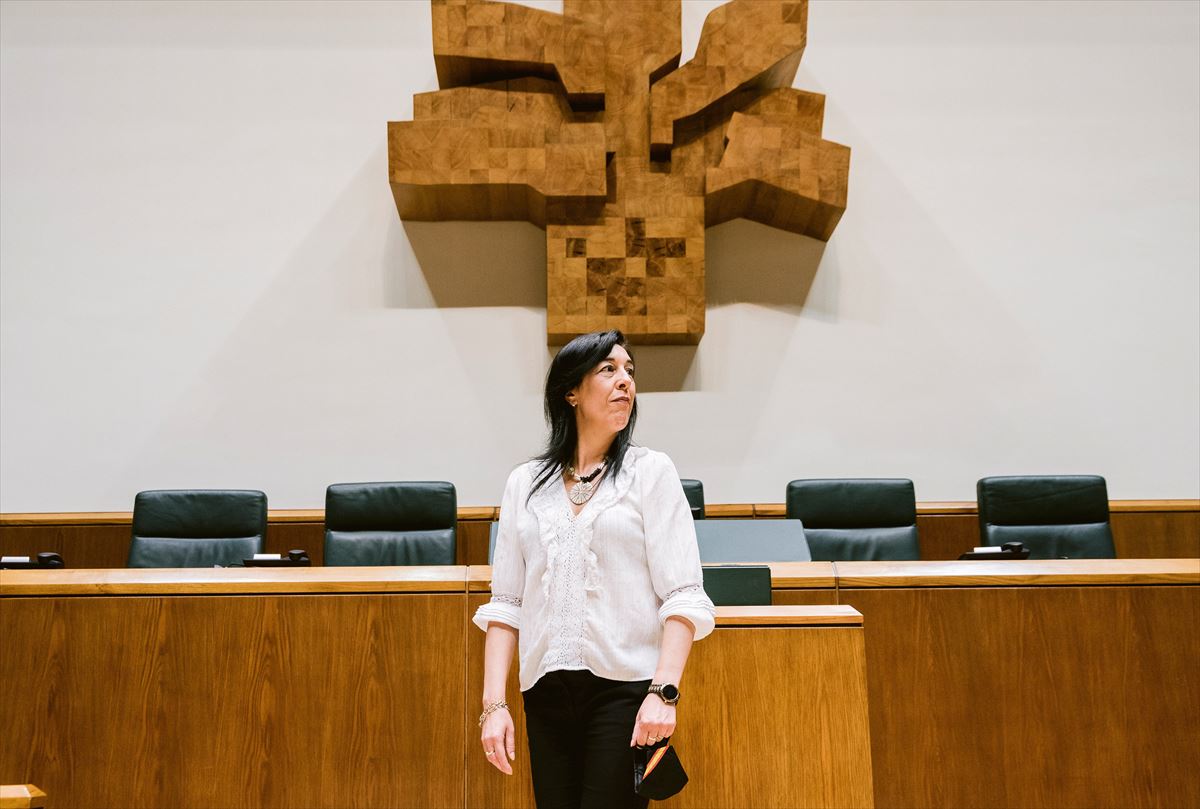 Amaia Martínez en el Parlamento Vasco