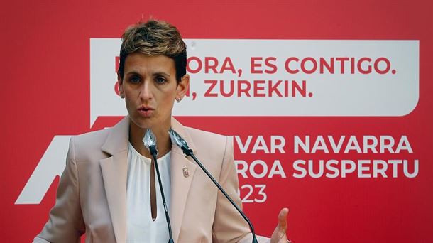 La presidenta de Navarra María Chivite. Foto: EFE