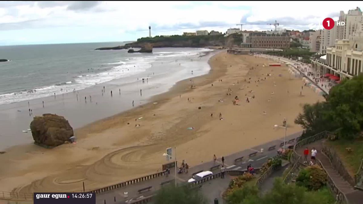 Biarritz. ETBko bideo batetik ateratako irudia.