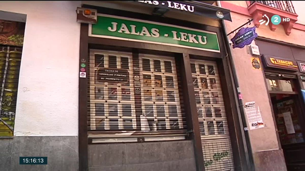 Bar en Vitoria-Gasteiz. Imagen obtenida de un vídeo de ETB.